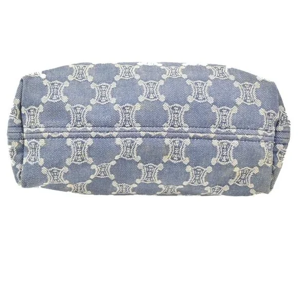 CELINE Logo Macadam Pattern Shoulder Bag Canvas Leather NY BN GHW Italy 66CA534 - Picture 6 of 13